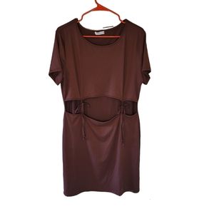 Haley and June brown rum raisin dress. 2X